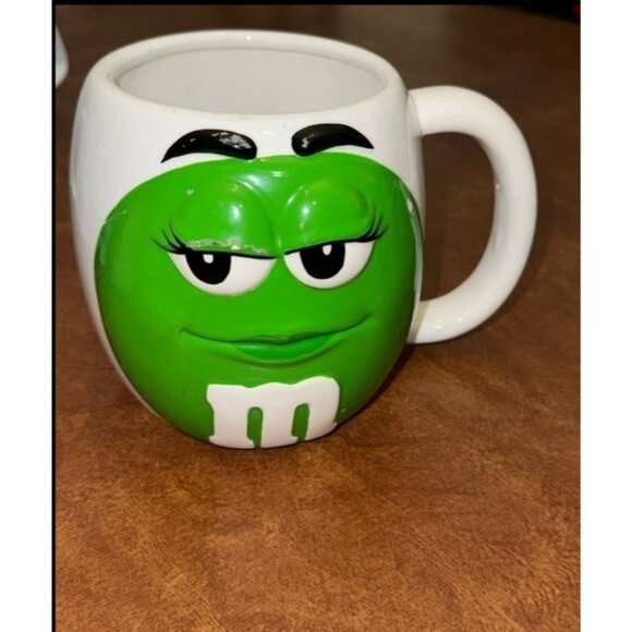 Set Of Two M&Ms Character Mugs - Green & Red 3D Design Galerie Brand Ceramic 12 - Picture 6 of 14